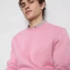 Sudadera básica de cuello redondo