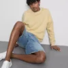 Sudadera básica de cuello redondo