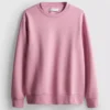 Sudadera básica de cuello redondo
