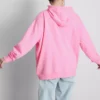 Sudadera con capucha de alto contenido en algodón y estampado universitario