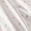 Sudadera con capucha y cremallera floral de alto contenido en algodón