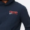 Sudadera con capucha y estampado de la pizza «deep dish» de Chicago