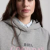 Sudadera con capucha y estampado, mezcla de algodón