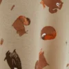 Sudadera de cuello redondo con animales del bosque