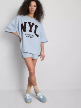 Sudadera de manga caída «NYC» con alto contenido en algodón