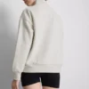 Sudadera de mezcla de algodón con media cremallera