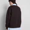 Sudadera estampada de mezcla de algodón de corte holgado