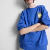 Sudadera holgada de color limón con alto contenido en algodón