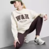 Sudadera oversize de alto contenido en algodón para club de running