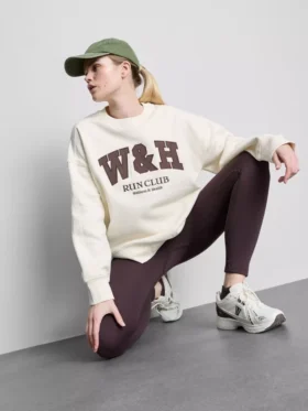 Sudadera oversize de alto contenido en algodón para club de running