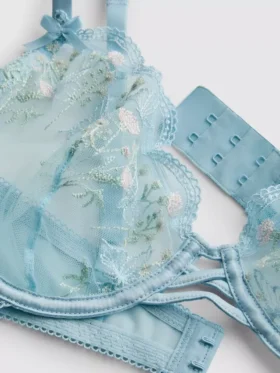 Sujetador de mariposa transparente con aros, tallas A-E
