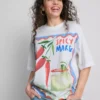 The Primark Scene | Camiseta oversize de algodón con estampado de margaritas