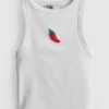 The Primark Scene | Camiseta sin mangas con pedrería y alto contenido en algodón