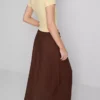 The Primark Scene | Falda midi de mezcla de algodón