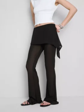 The Primark Scene | Pantalones con falda de malla superpuesta