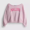 The Primark Scene | Sudadera con hombros al aire y eslogan