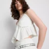 The Primark Scene | Top de tirantes con cuello en V y bordado de algodón