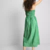 The Primark Scene | Vestido midi bandeau a rayas fruncido
