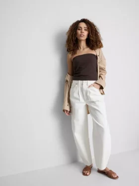 Top bandeau con alto contenido en algodón