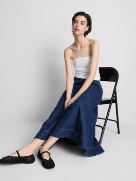 Top bandeau con alto contenido en algodón