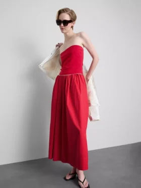 Top bandeau con alto contenido en algodón