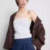 Top bandeau con alto contenido en algodón