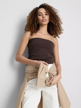 Top bandeau con alto contenido en algodón