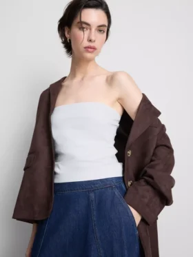 Top bandeau con alto contenido en algodón