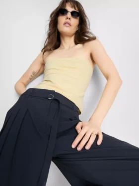 Top bandeau con alto contenido en algodón