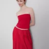Top bandeau con alto contenido en algodón