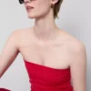 Top bandeau con alto contenido en algodón