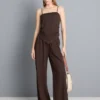 Top bandeau con bajo en forma de pañuelo