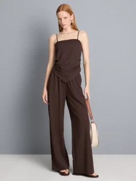 Top bandeau con bajo en forma de pañuelo