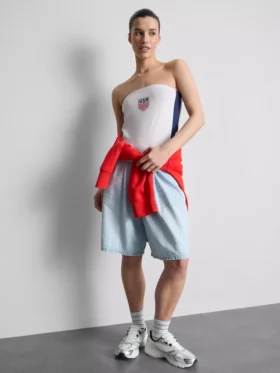 Top bandeau de fútbol de EE. UU. con alto contenido en algodón