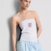 Top bandeau de fútbol de EE. UU. con alto contenido en algodón