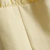 Top corsé de crepé con cuello cuadrado