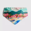 Top de bikini tipo pañuelo con estampado panorámico