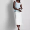 Top de crepé con peplum y escote corazón