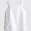 Top de lino de corte A con tirantes anchos de The Edit