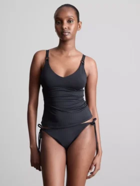 Top de tankini estampado