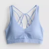 Top deportivo corto sin costuras y con tirantes
