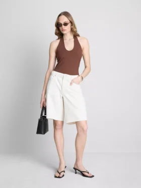 Top halter de algodón enriquecido