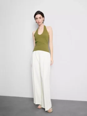 Top halter de algodón enriquecido