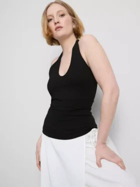 Top halter de algodón enriquecido