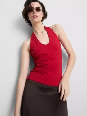 Top halter de algodón enriquecido