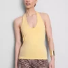 Top halter de algodón enriquecido