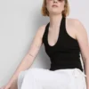 Top halter de algodón enriquecido