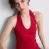 Top halter de algodón enriquecido