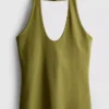 Top halter de algodón enriquecido