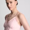 Top tipo babydoll con cuello en V